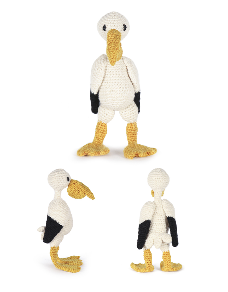 toft ed's animal suck the pelican amigurumi crochet